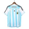 Levné Argentina 2006 Retro Domácí Fotbalové dresy Krátký Rukáv